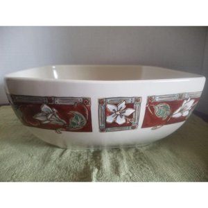Pfaltzgraff Mission Flower Square Serving Bowl
